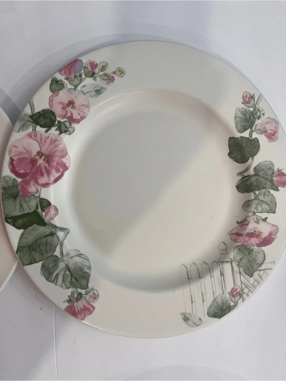 Pfaltzgraff Cape May Floral Garden Ceramic Dinner Plates- Set of 4